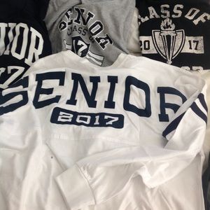 Josten's 2017 senior Long sleeves White shirt Large or 2XL NEW